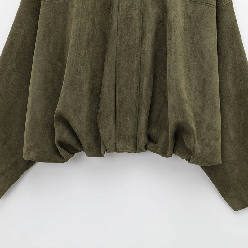 Suede Bomber Jacket