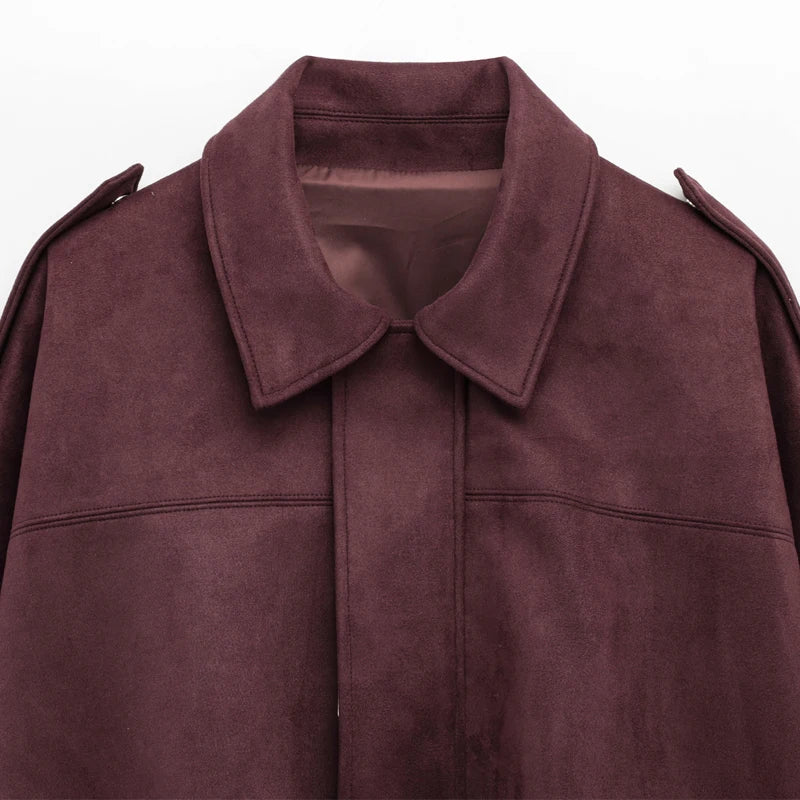 Suede Bomber Jacket
