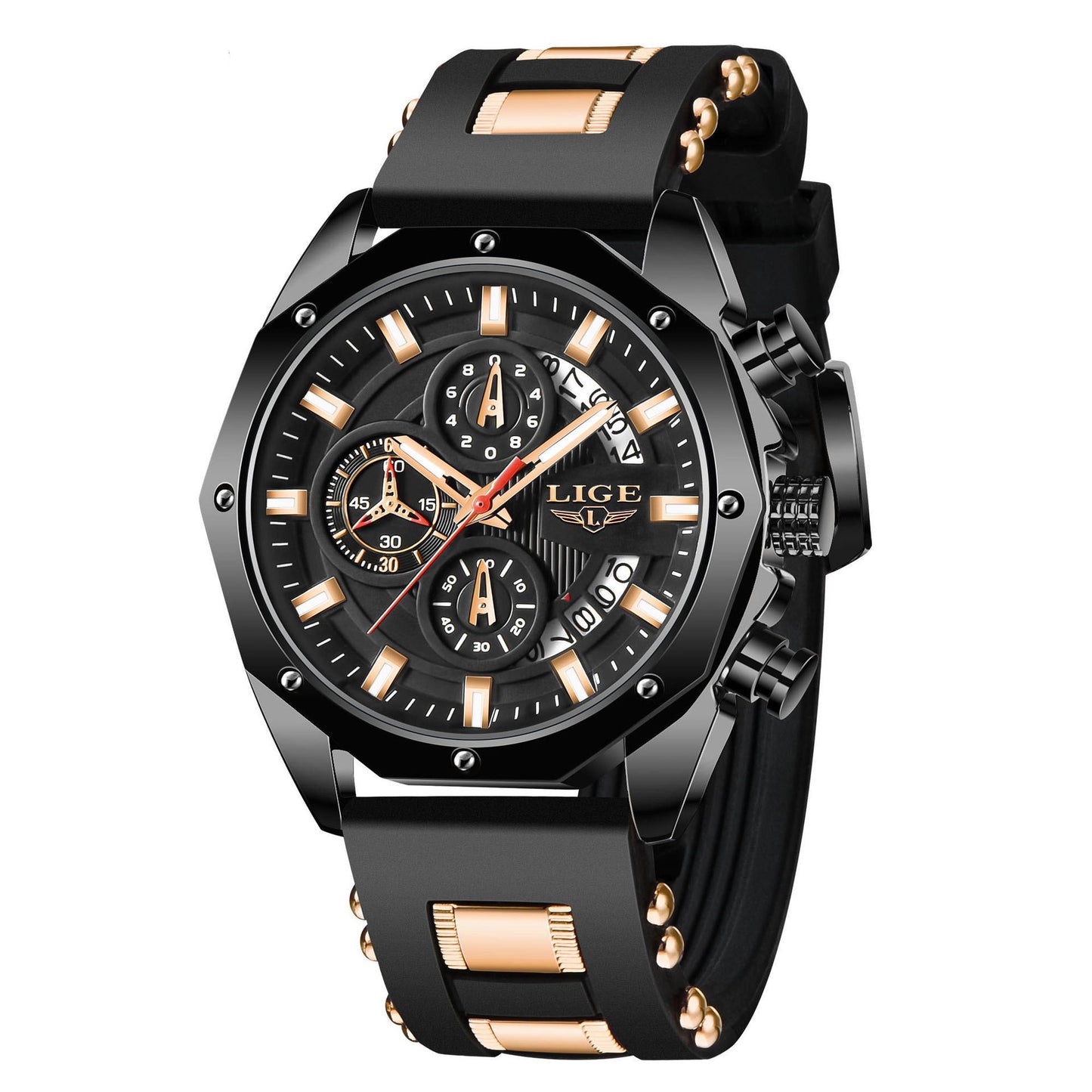 FaLuxury Silicone Sport Watch