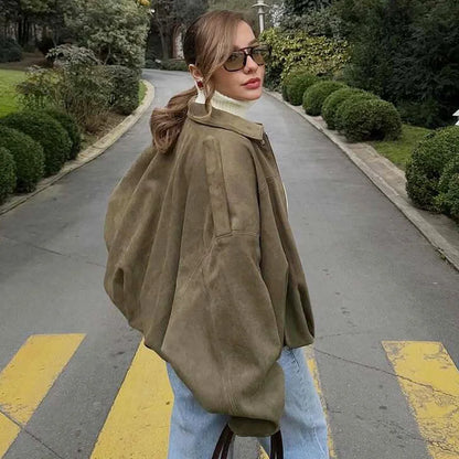 Suede Bomber Jacket