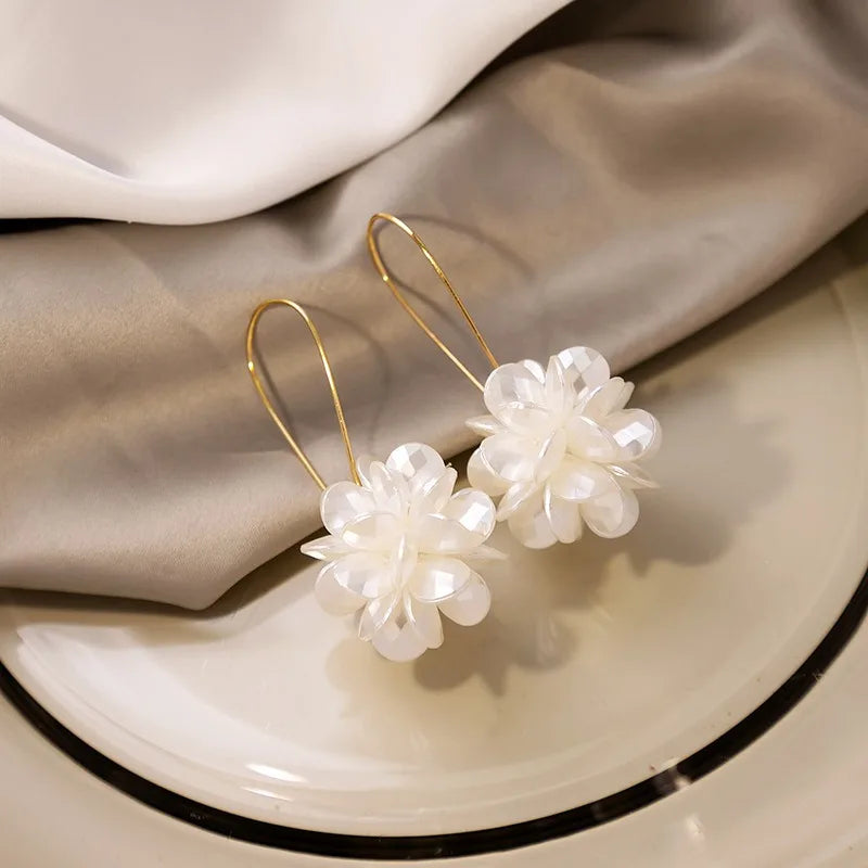 Pearl Petal Ball Earrings