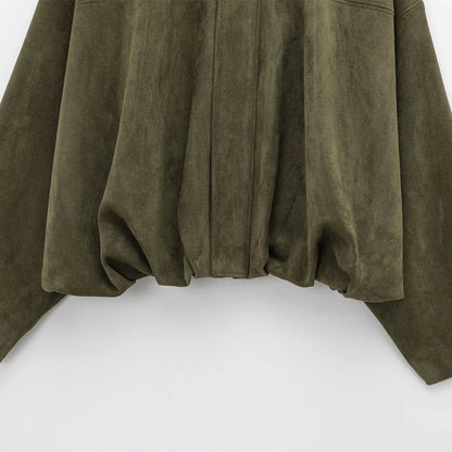 Suede Bomber Jacket
