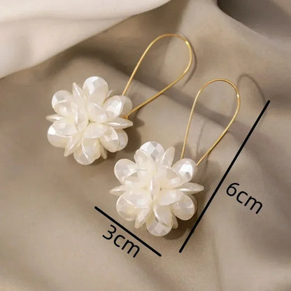 Pearl Petal Ball Earrings