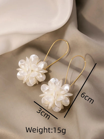 Pearl Petal Ball Earrings