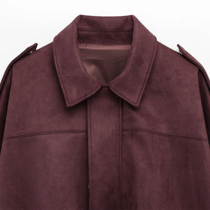 Suede Bomber Jacket