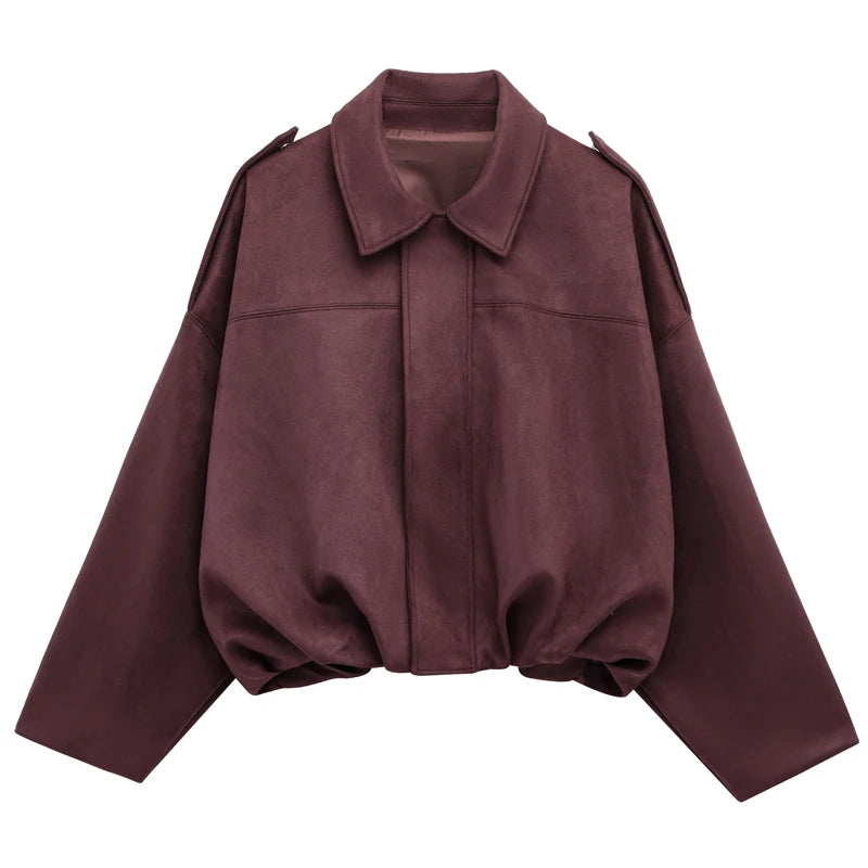 Suede Bomber Jacket