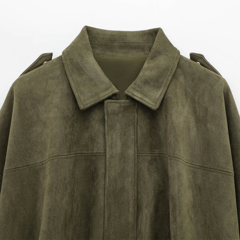 Suede Bomber Jacket