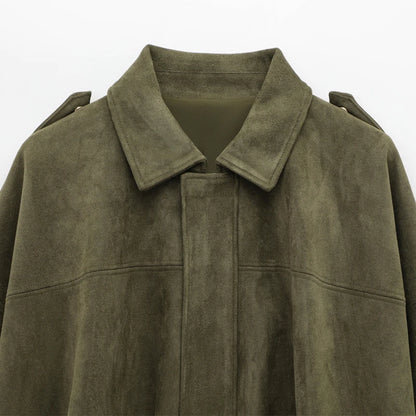 Suede Bomber Jacket
