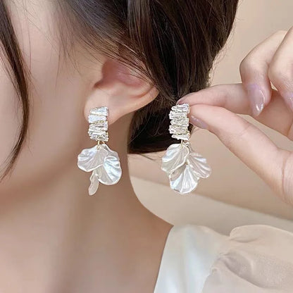 Pearl Petal Ball Earrings