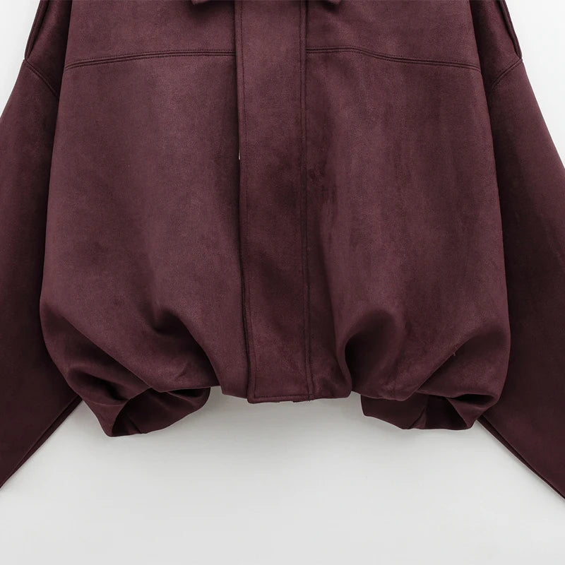 Suede Bomber Jacket