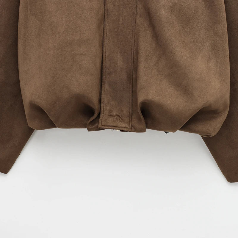 Suede Bomber Jacket