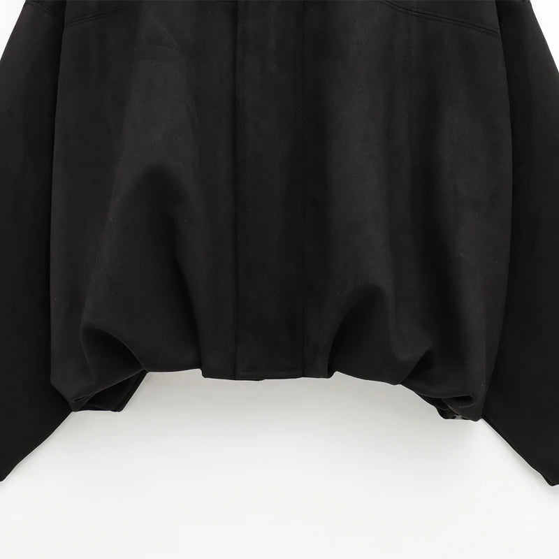 Suede Bomber Jacket