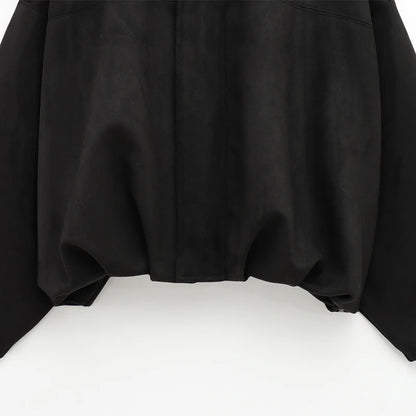 Suede Bomber Jacket