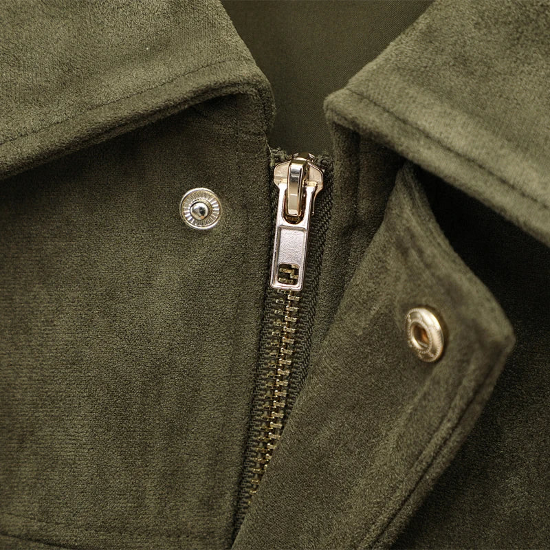 Suede Bomber Jacket