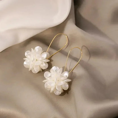 Pearl Petal Ball Earrings