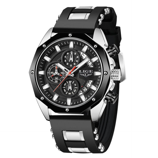FaLuxury Silicone Sport Watch