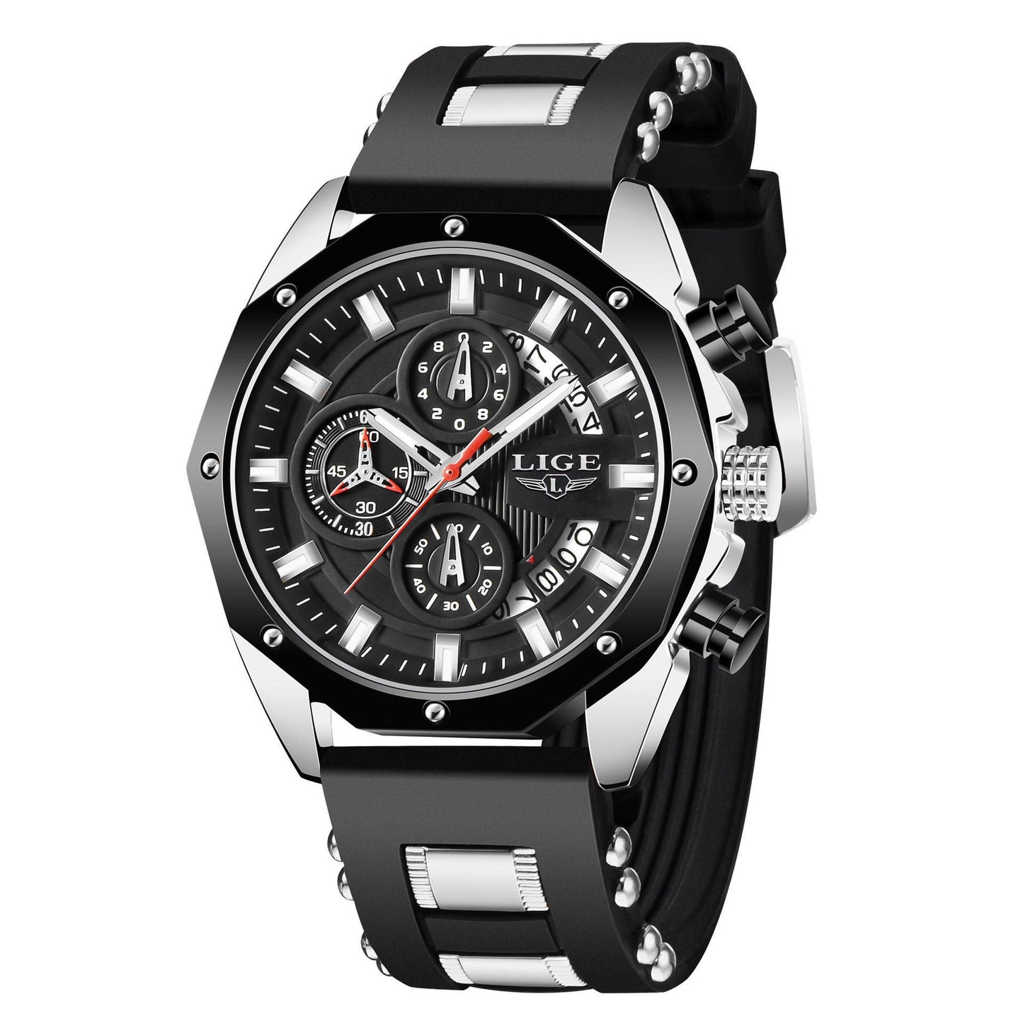 FaLuxury Silicone Sport Watch
